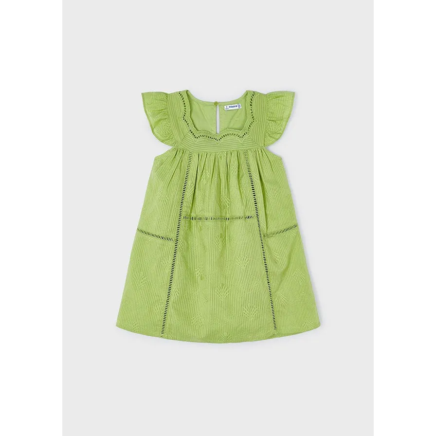 Mayoral Apple Embroidered Dress