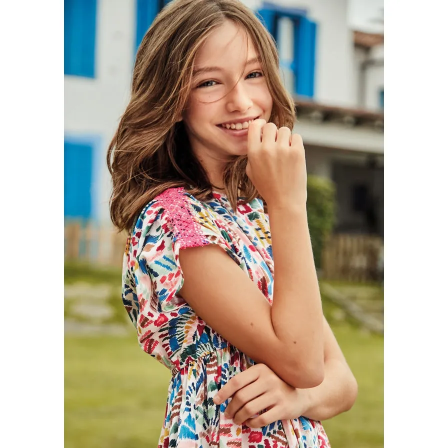Mayoral Printed Cotton Dress