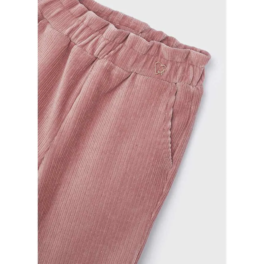 Mayoral Rose Corduroy Flared Pants