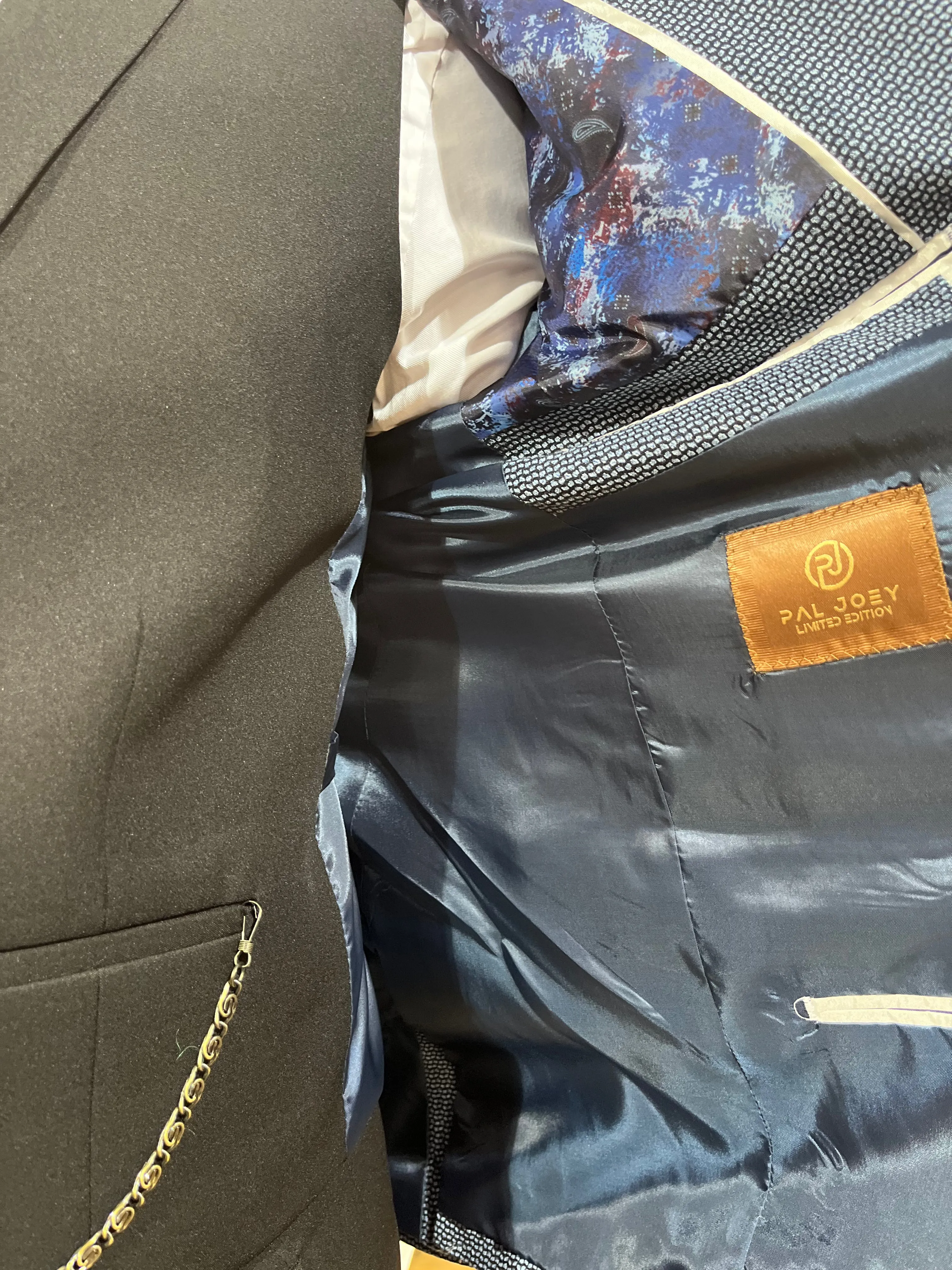 Meletti - Blue/Black 3 Piece Suit
