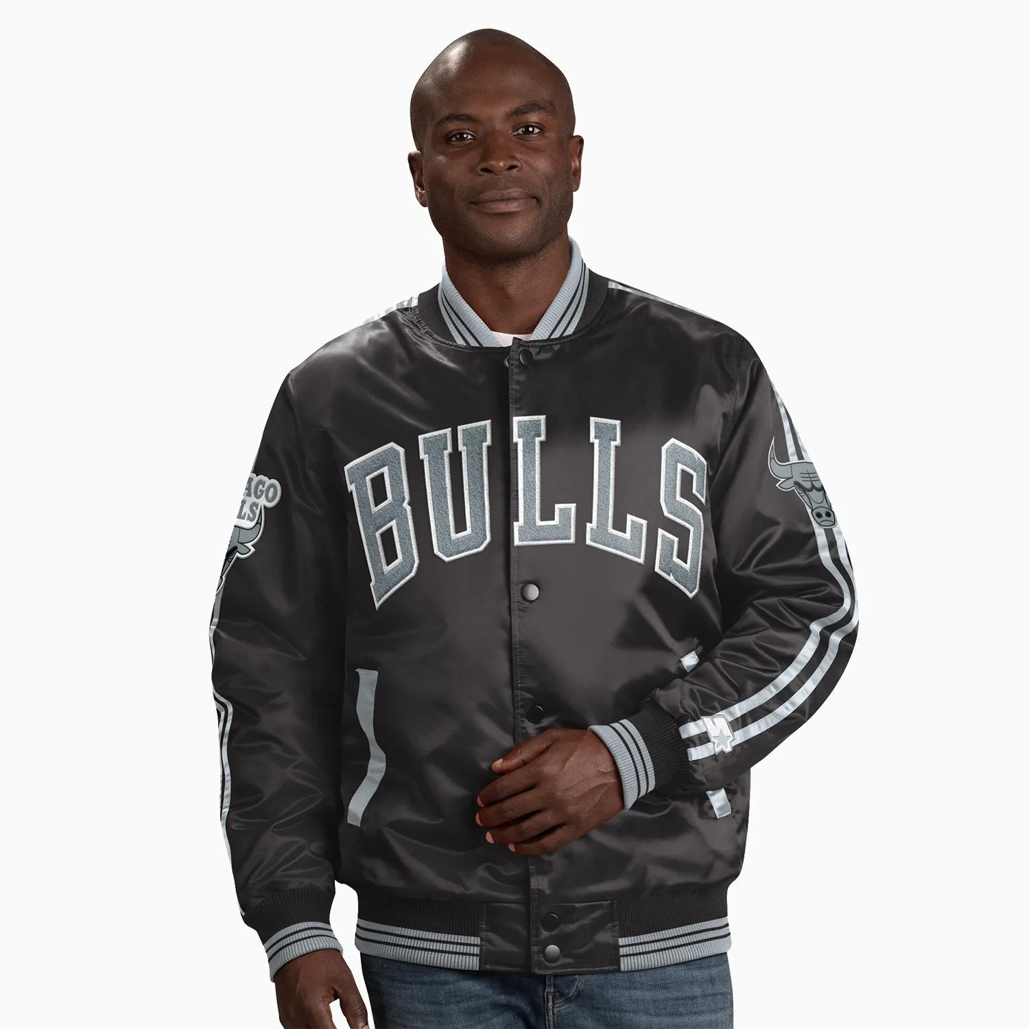 Men's Chicago Bulls NBA Varsity Satin Jacket