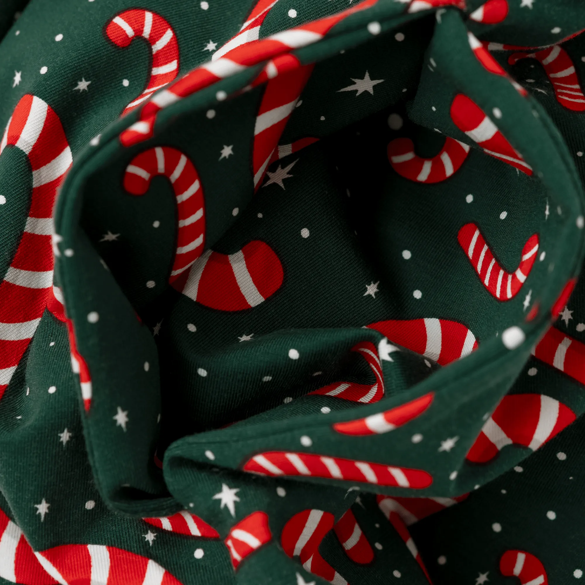 Mens Long Pyjamas - Candy Canes - Trousers & T-Shirt