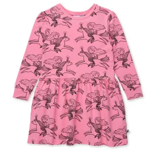 Mermaid And Unicorn Dress - Pink