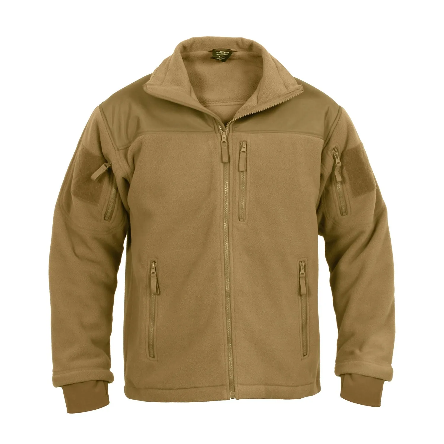 MilSpec Spec Ops Tactical Fleece Jacket Coyote Brown