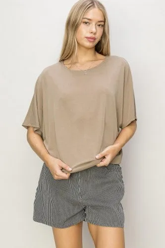 Modal Dolman Round Neck Top