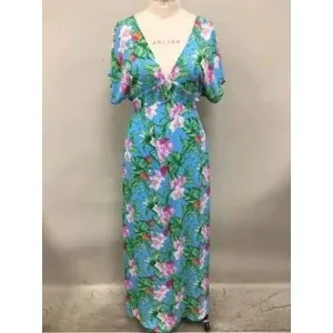 Peach Love Teal Maxi Dress