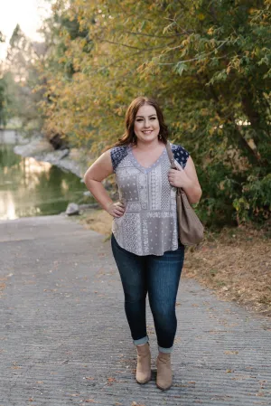 Pretty As A Picture Paisley Sleeveless Top