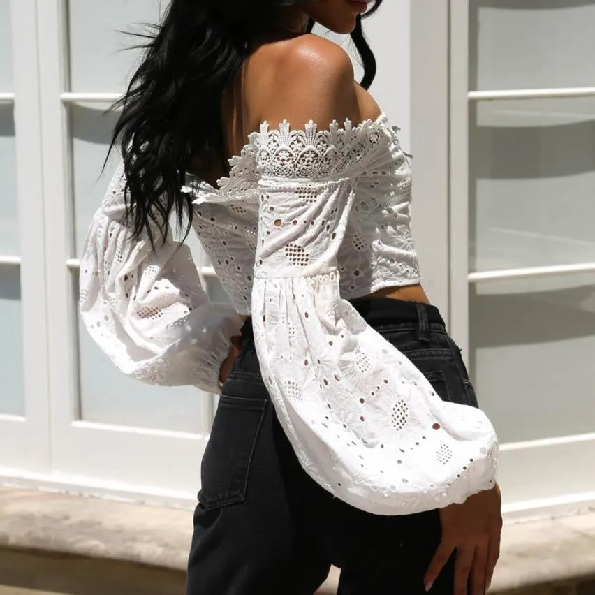 Pretty Laces At The Beach Blouse