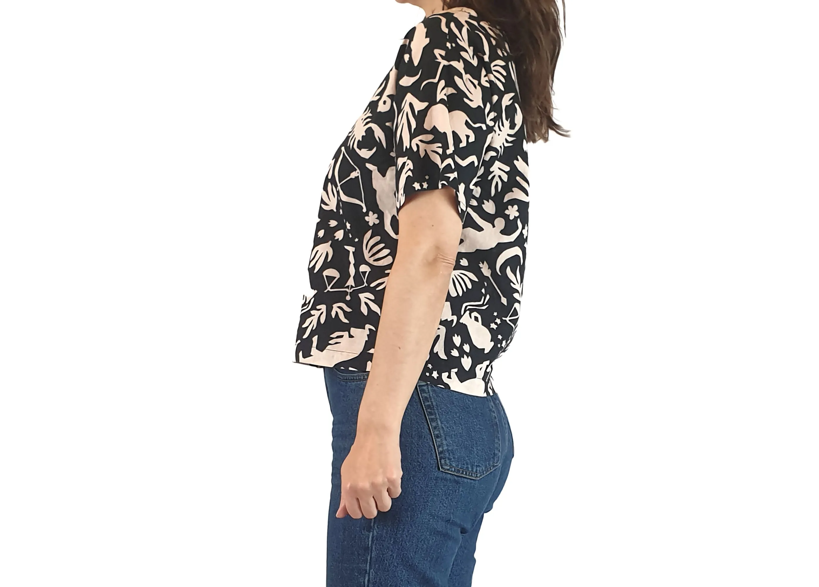 Princess Highway star sign print top size 6 (fits 6-8)