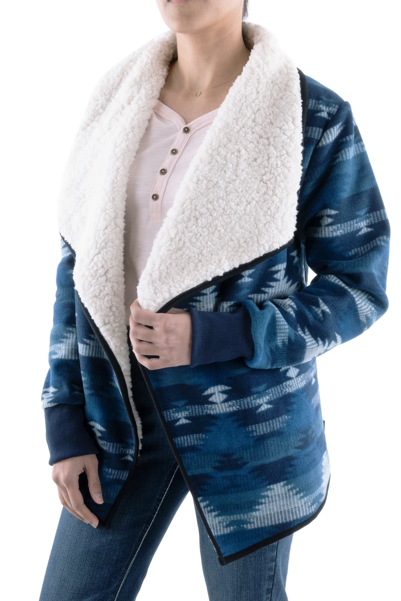 Pure Western Canyon Waterfall Ladies Jacket Blue/Multi