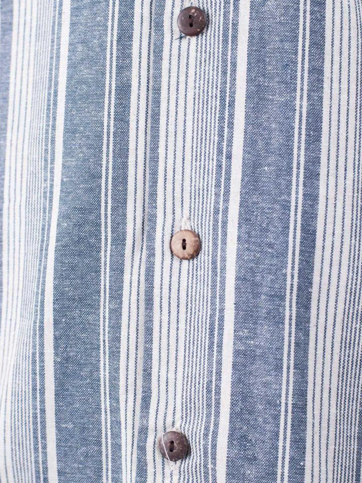 Qutn Button Down Weekend Shirt Blue Stripes