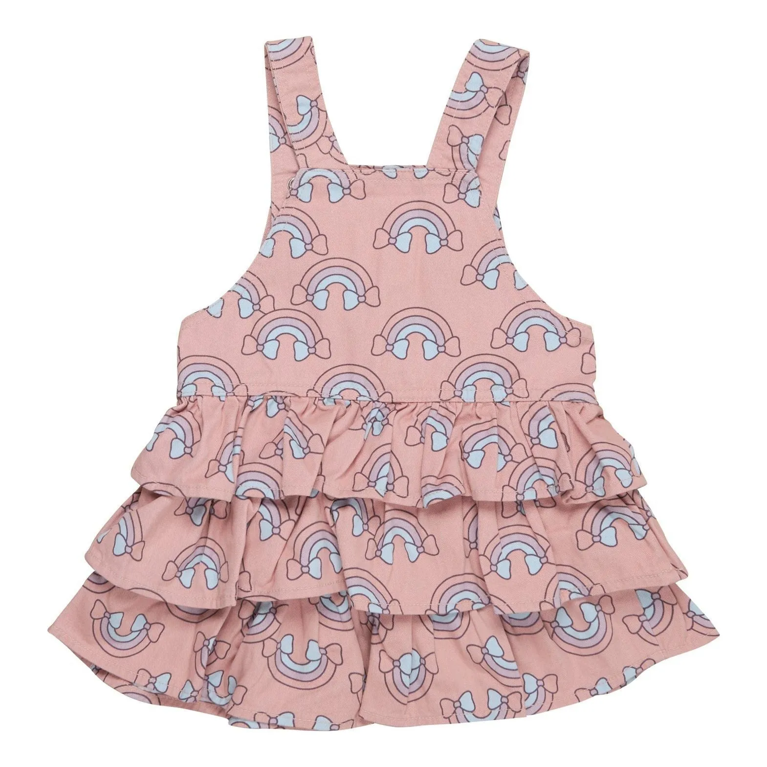 Rain Bow Overall Frill Dress