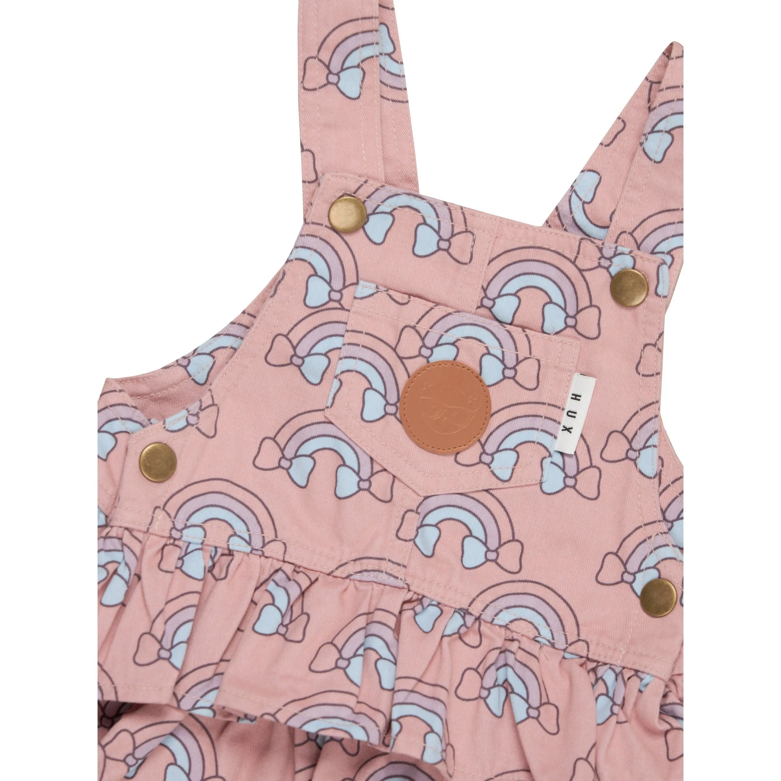 Rain Bow Overall Frill Dress