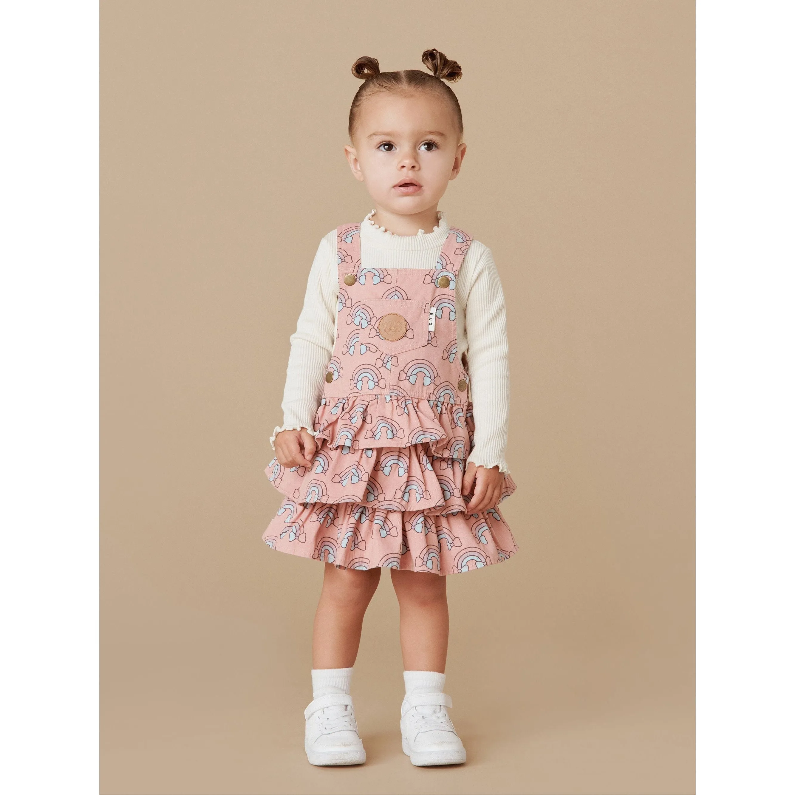 Rain Bow Overall Frill Dress