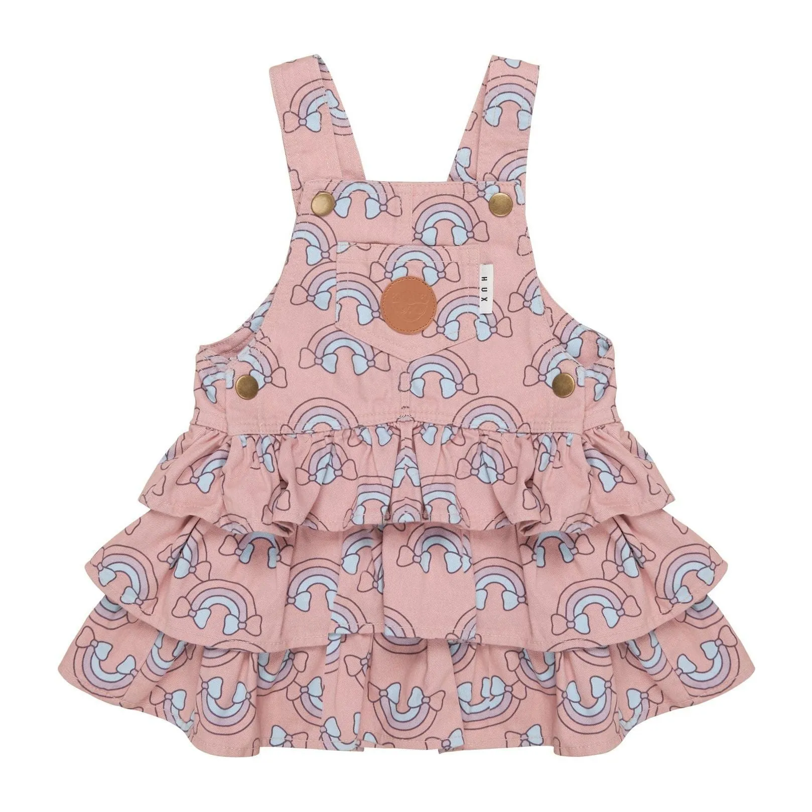 Rain Bow Overall Frill Dress