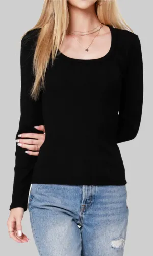 Rib Round Neck Tee
