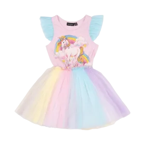 ROCK YOUR BABY UNICORN RAINBOW SINGLET DRESS