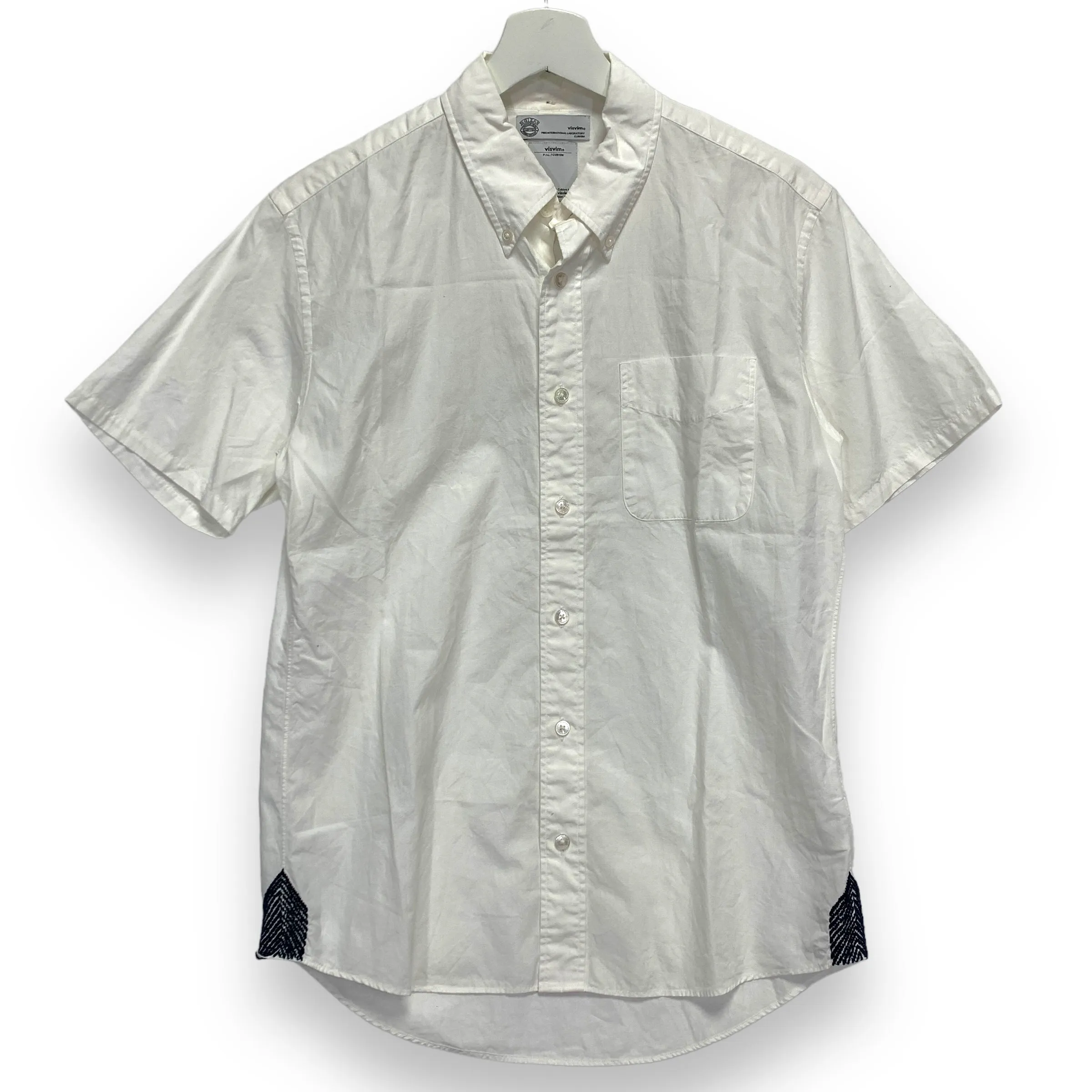 [S] Visvim 12SS V V Sashiko Solid S/S Shirt Giza