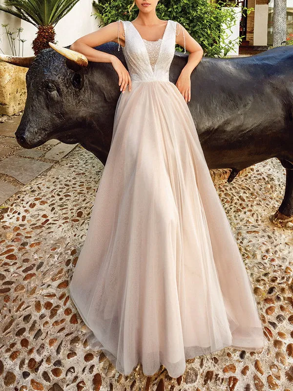 Sexy Deep V Sleeveless Waist Dress