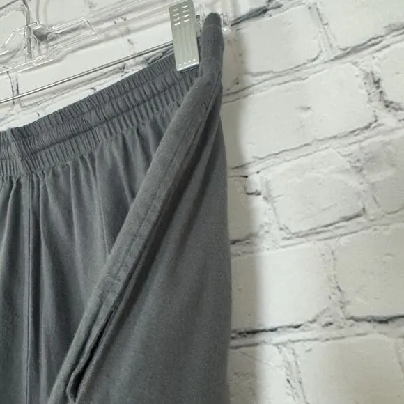 Skims Womens Drapey Pajama Sleep Lounge Pants Gray Size S Cropped Straight Leg