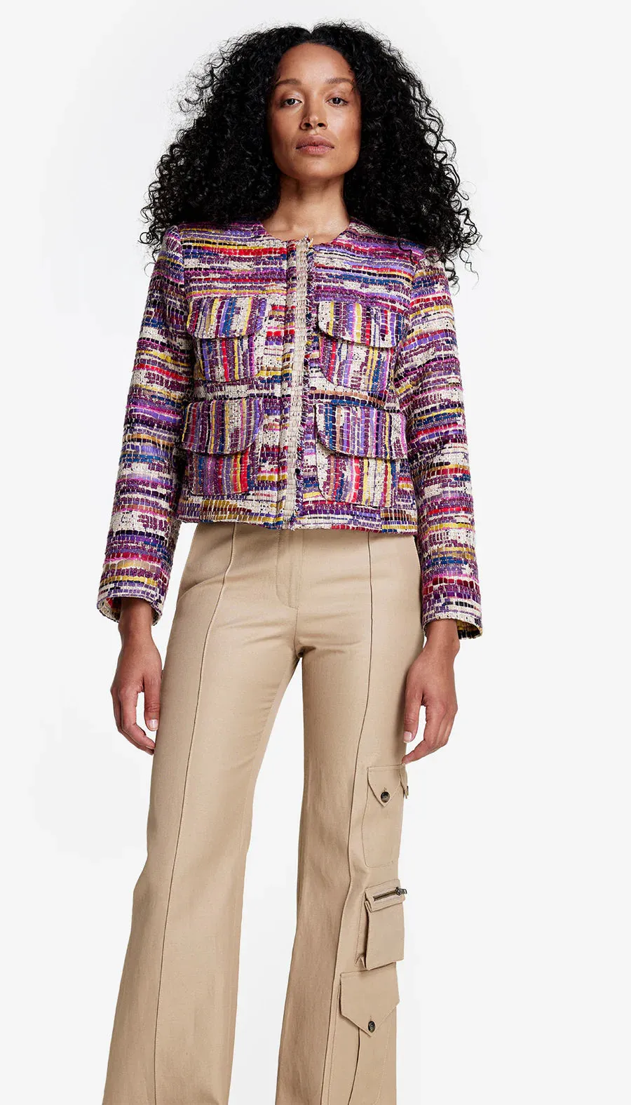 SMYTHE ZIP CARDI JACKET