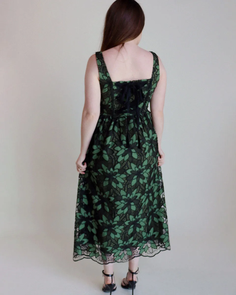 Sophia Green Lace Dress