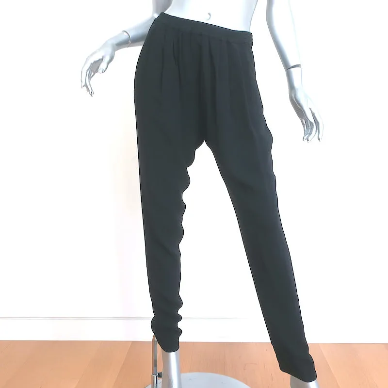 Stella McCartney Jogger Pants Black Crepe Size 36