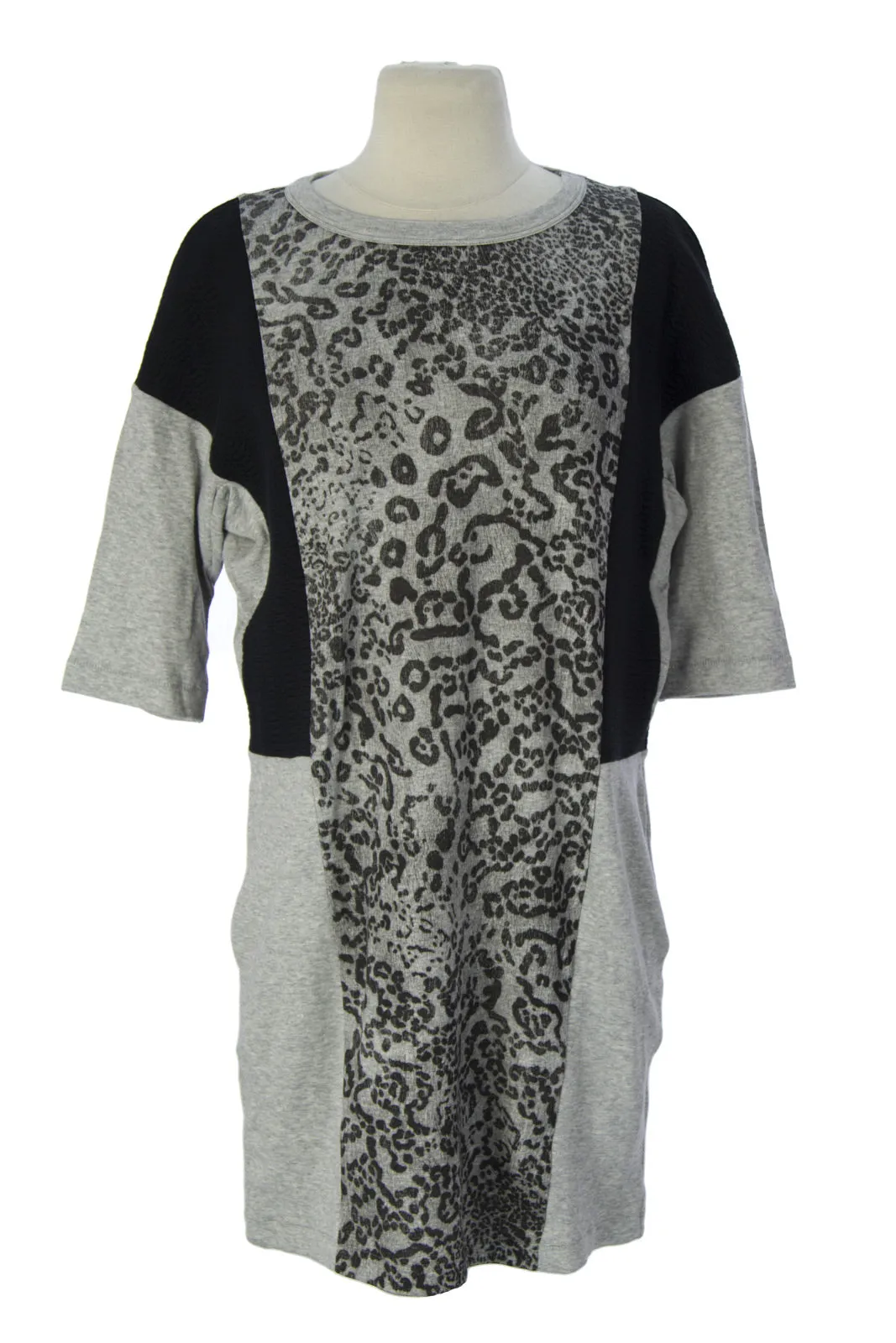 SURFACE TO AIR Women's Grey Melange   Black Rola Dress $220 NEW