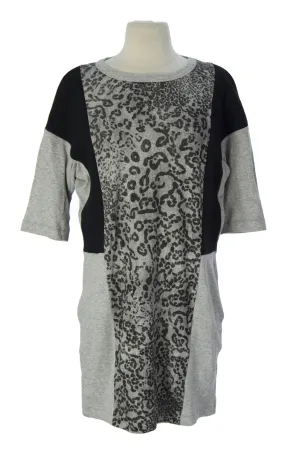 SURFACE TO AIR Women's Grey Melange   Black Rola Dress $220 NEW
