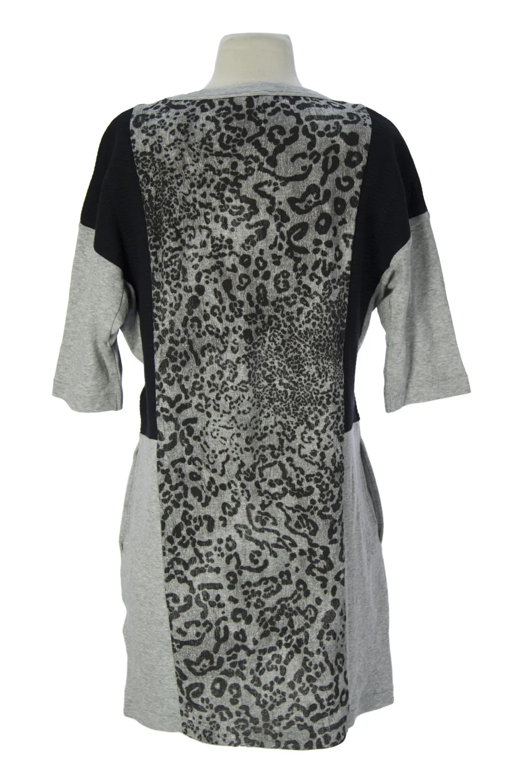 SURFACE TO AIR Women's Grey Melange   Black Rola Dress $220 NEW