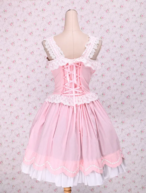 Sweet Ruffles Sleeveless Cotton Lolita Dress