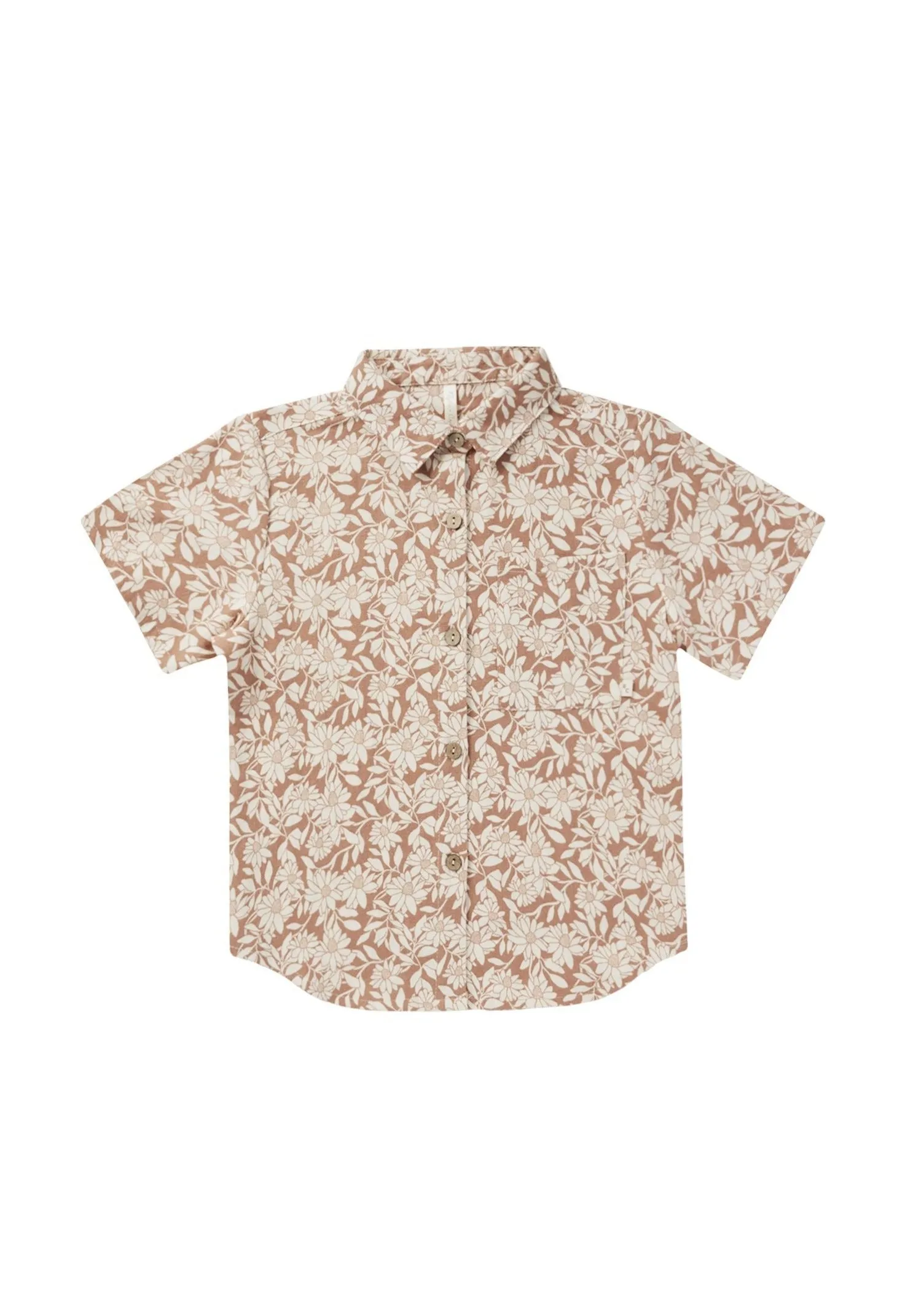 The Collared Short Sleeve Shirt by Rylee   Cru - Plumeria - KIDS