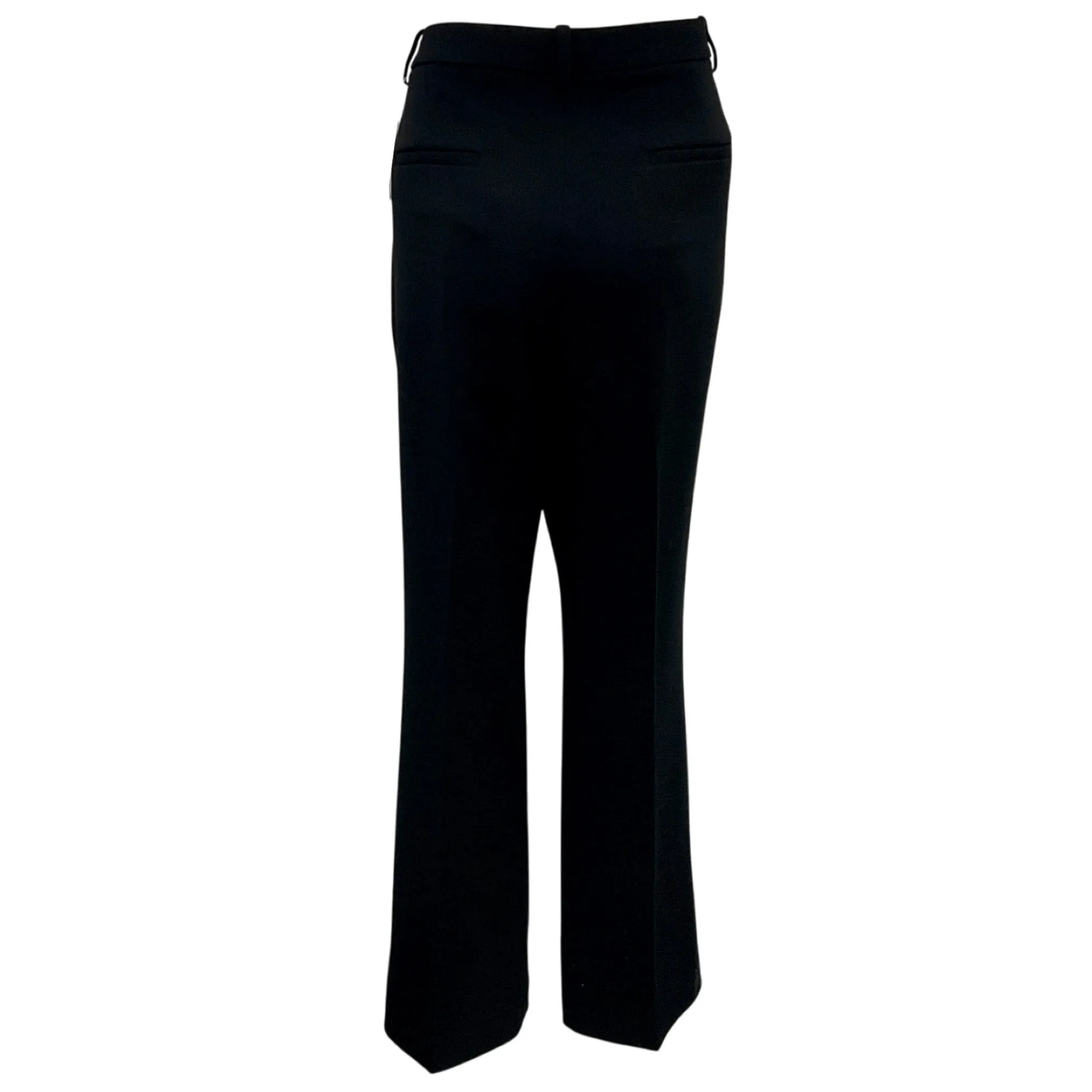 Theory Black Admiral Crepe Flared Full-Length Pant