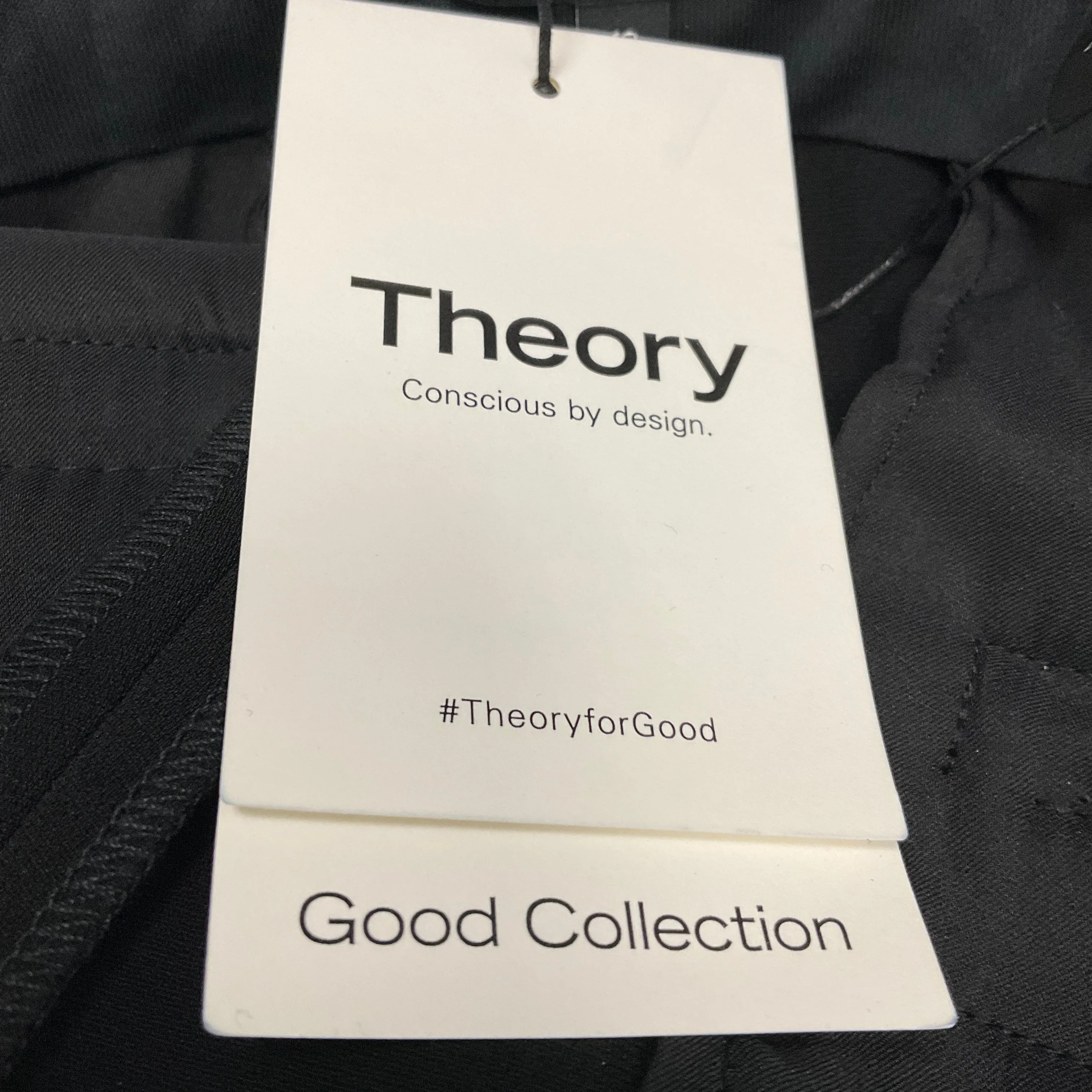 Theory Black Admiral Crepe Flared Full-Length Pant