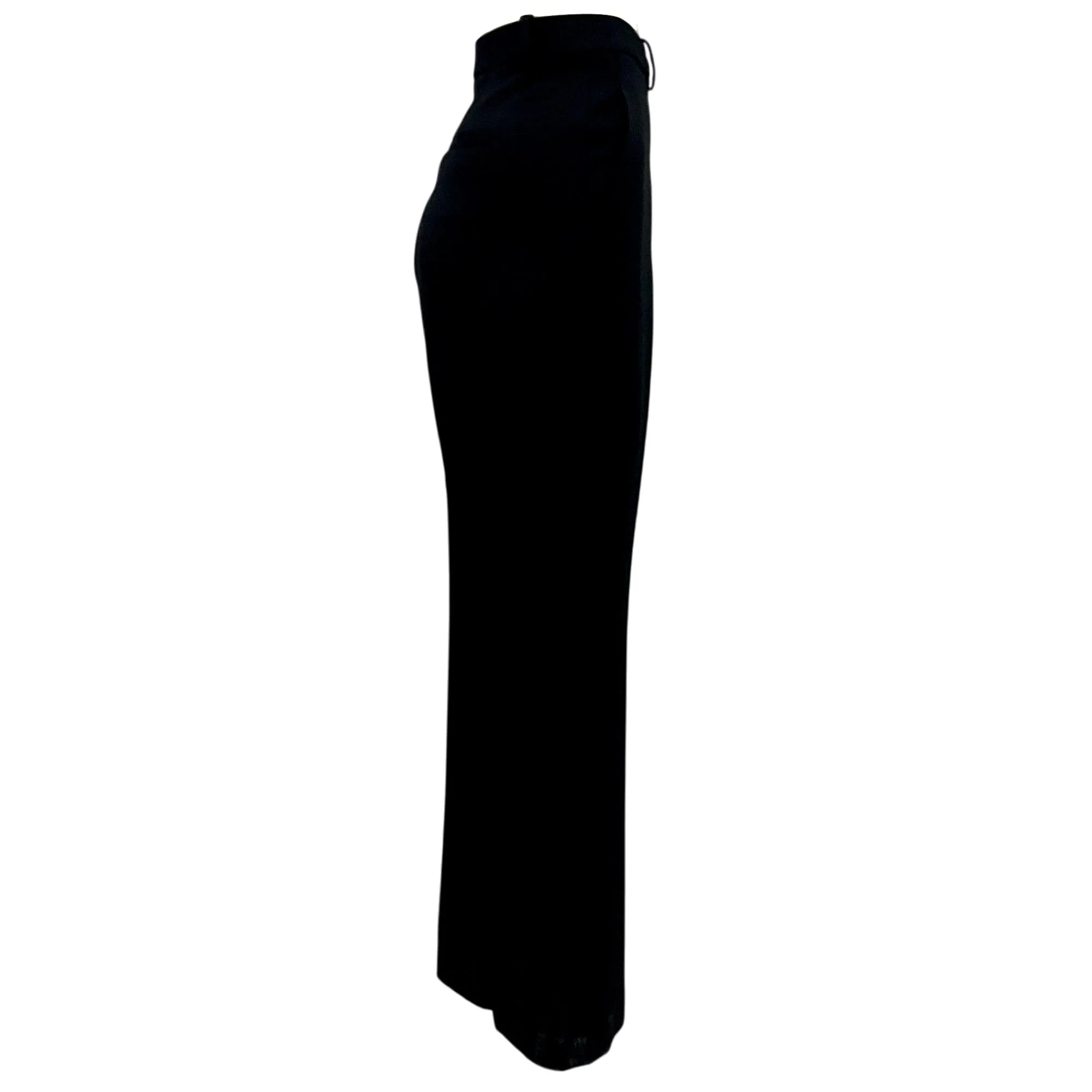 Theory Black Admiral Crepe Flared Full-Length Pant