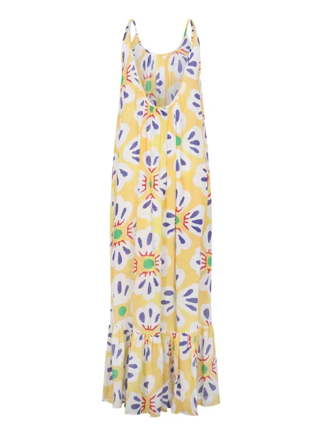 TITI DRESS IN LIRIO CELESTE PRINT