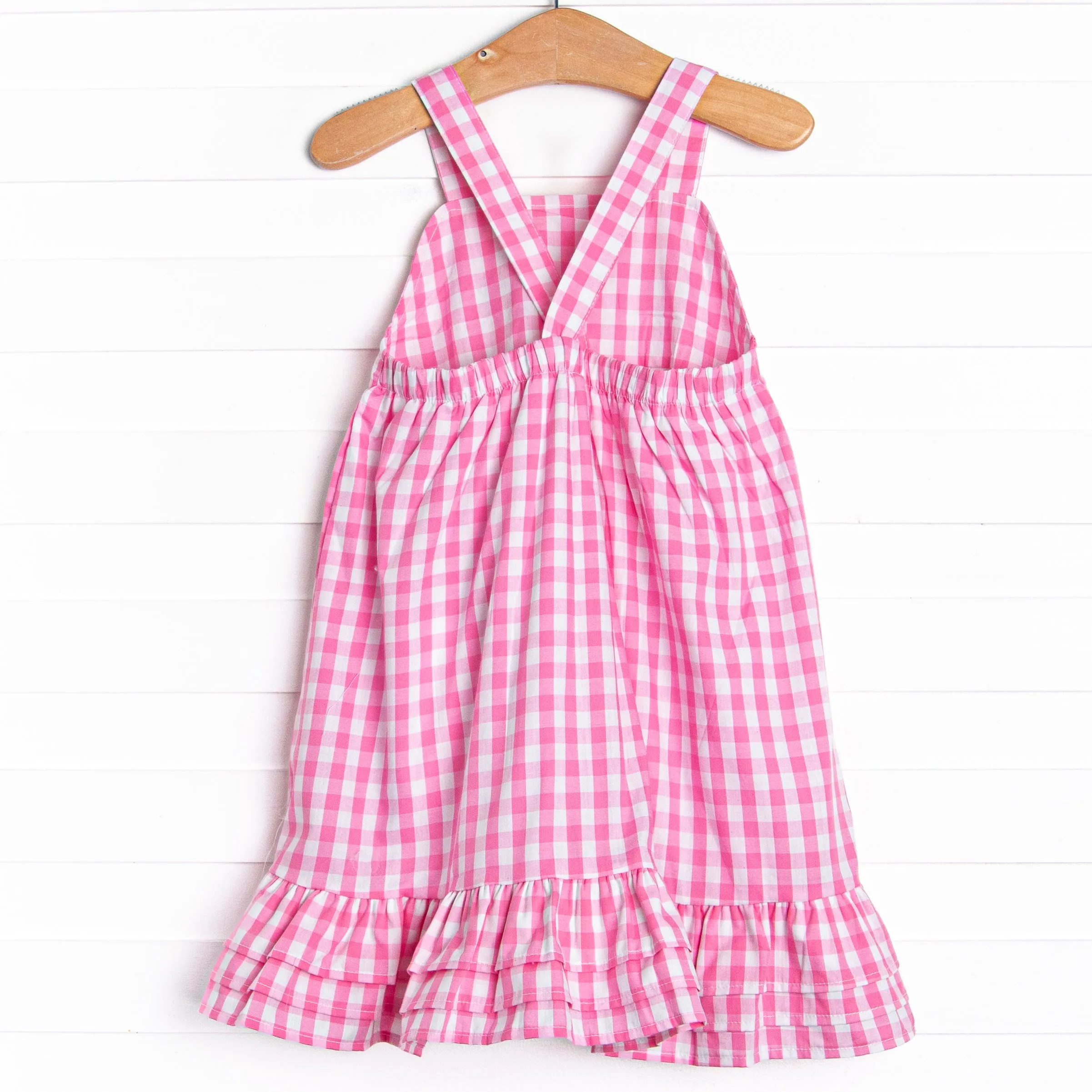 Washed Ashore Applique Dress, Pink