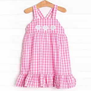 Washed Ashore Applique Dress, Pink