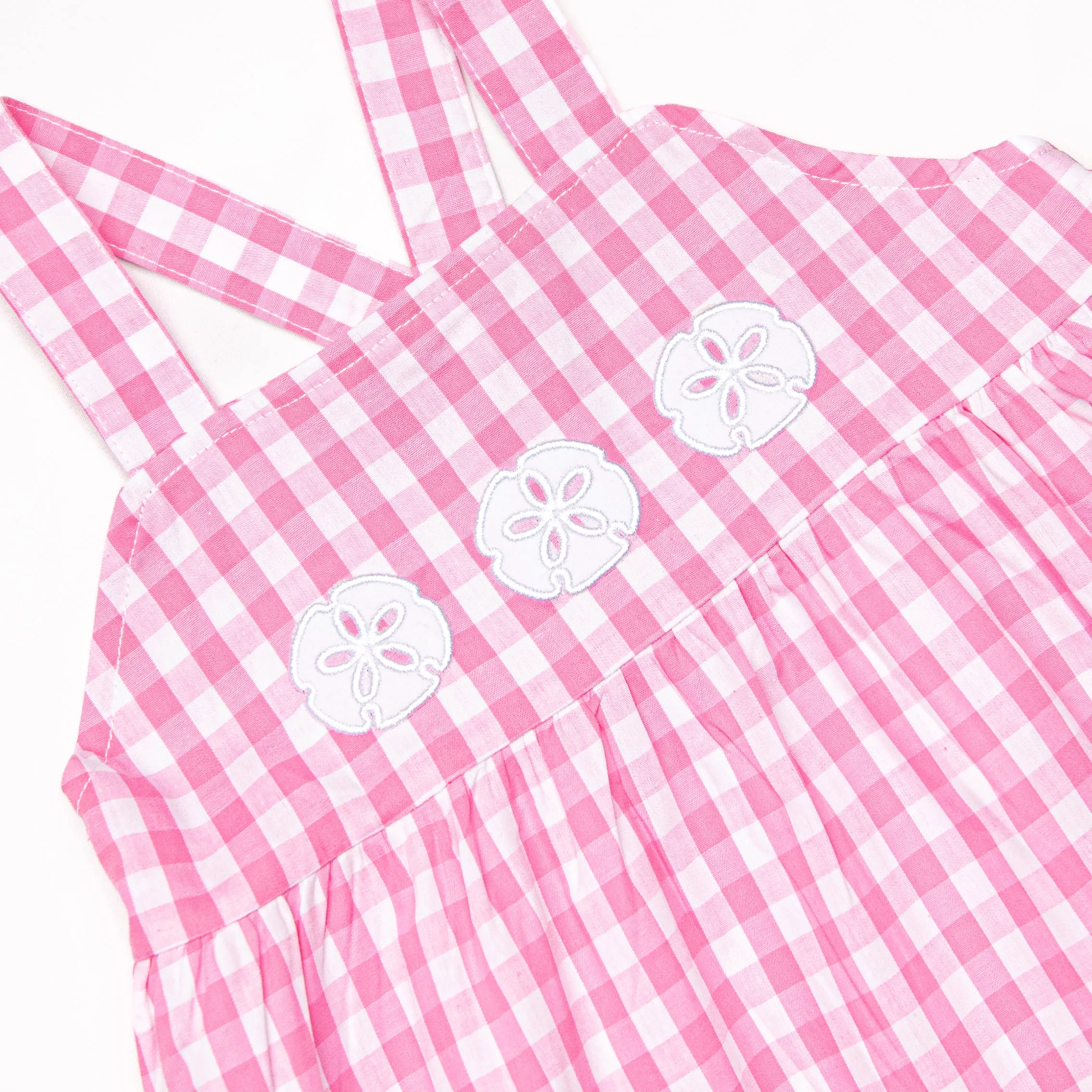 Washed Ashore Applique Dress, Pink