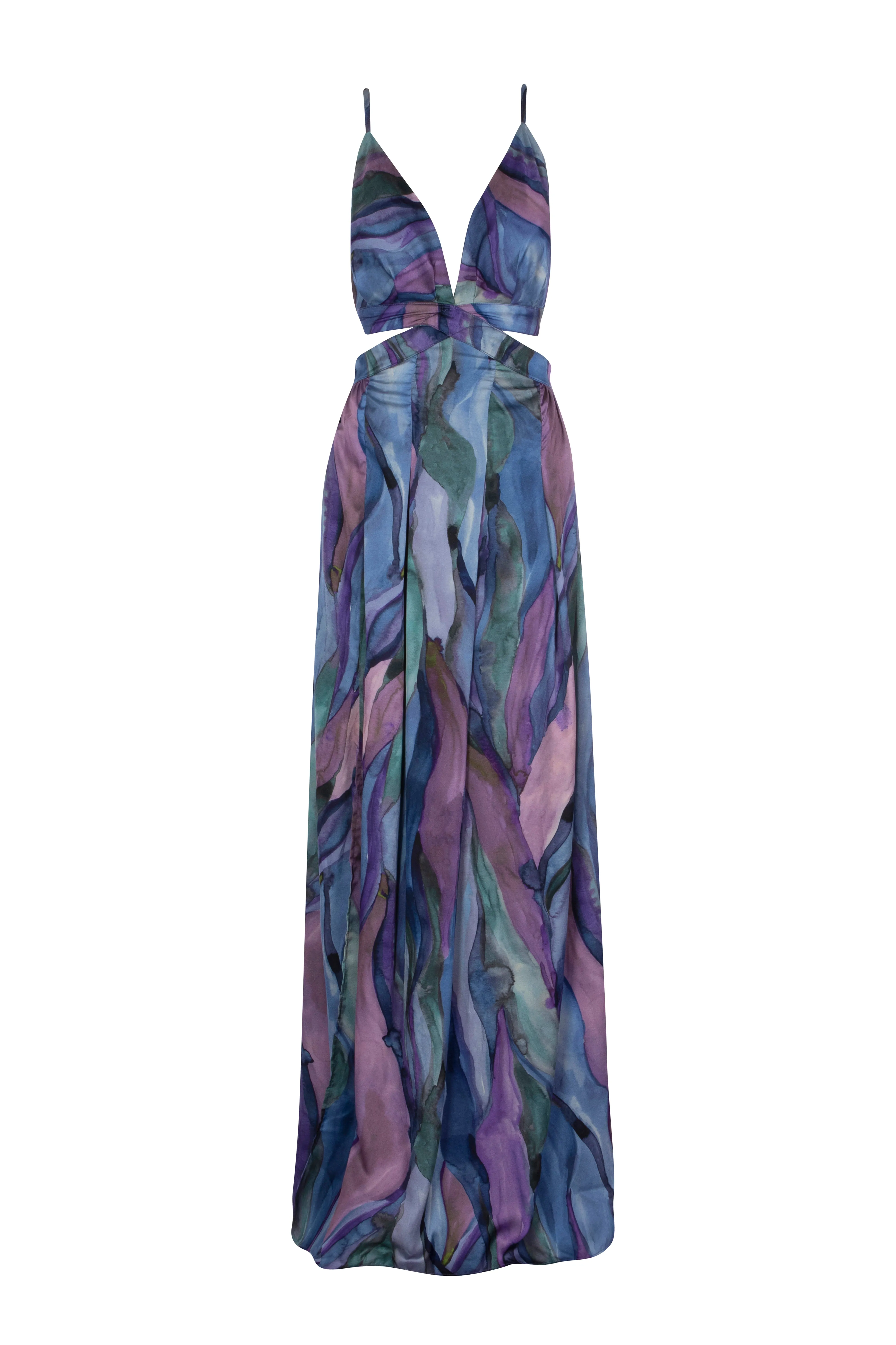Watercolour Waves - Caitlin Dress