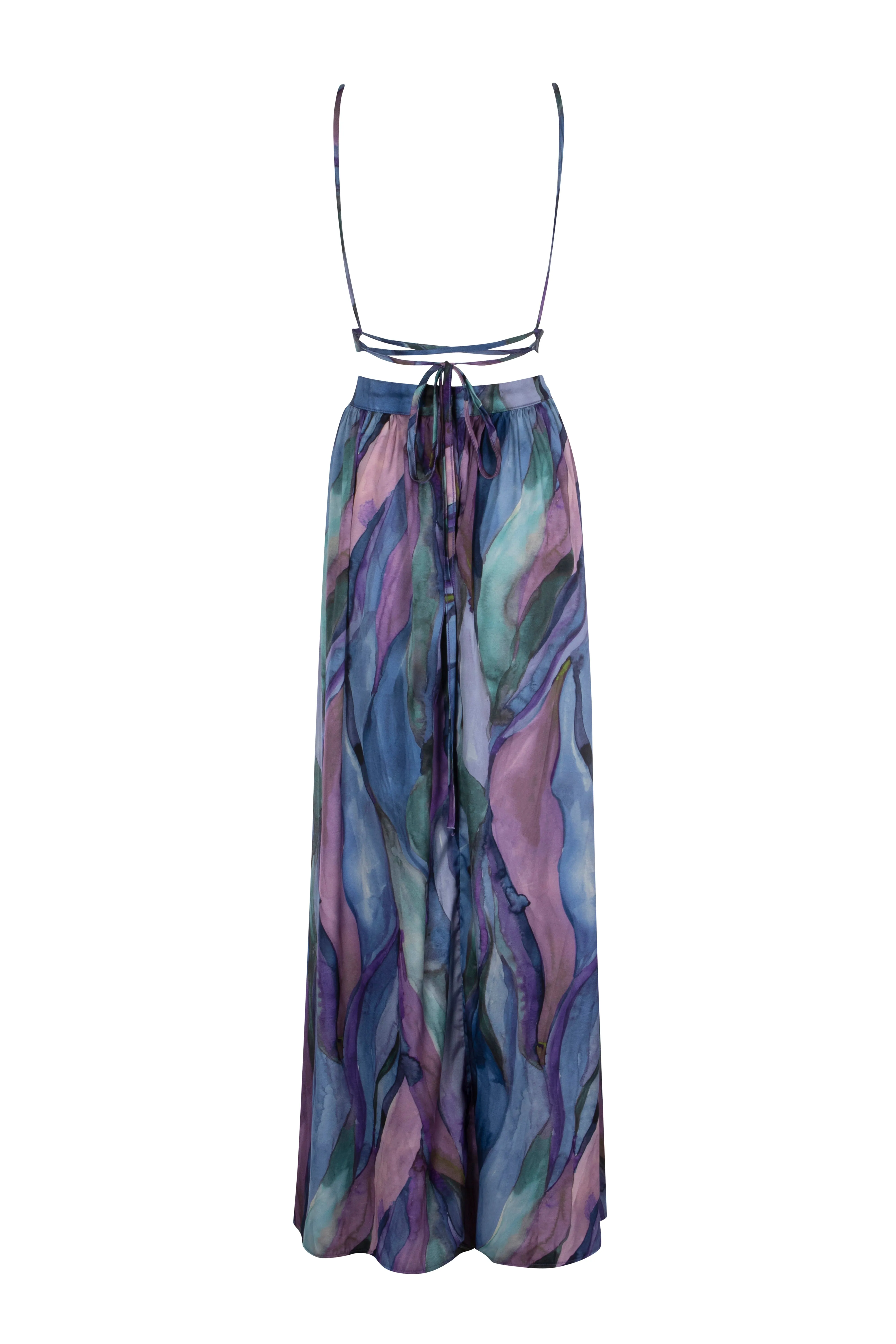 Watercolour Waves - Caitlin Dress