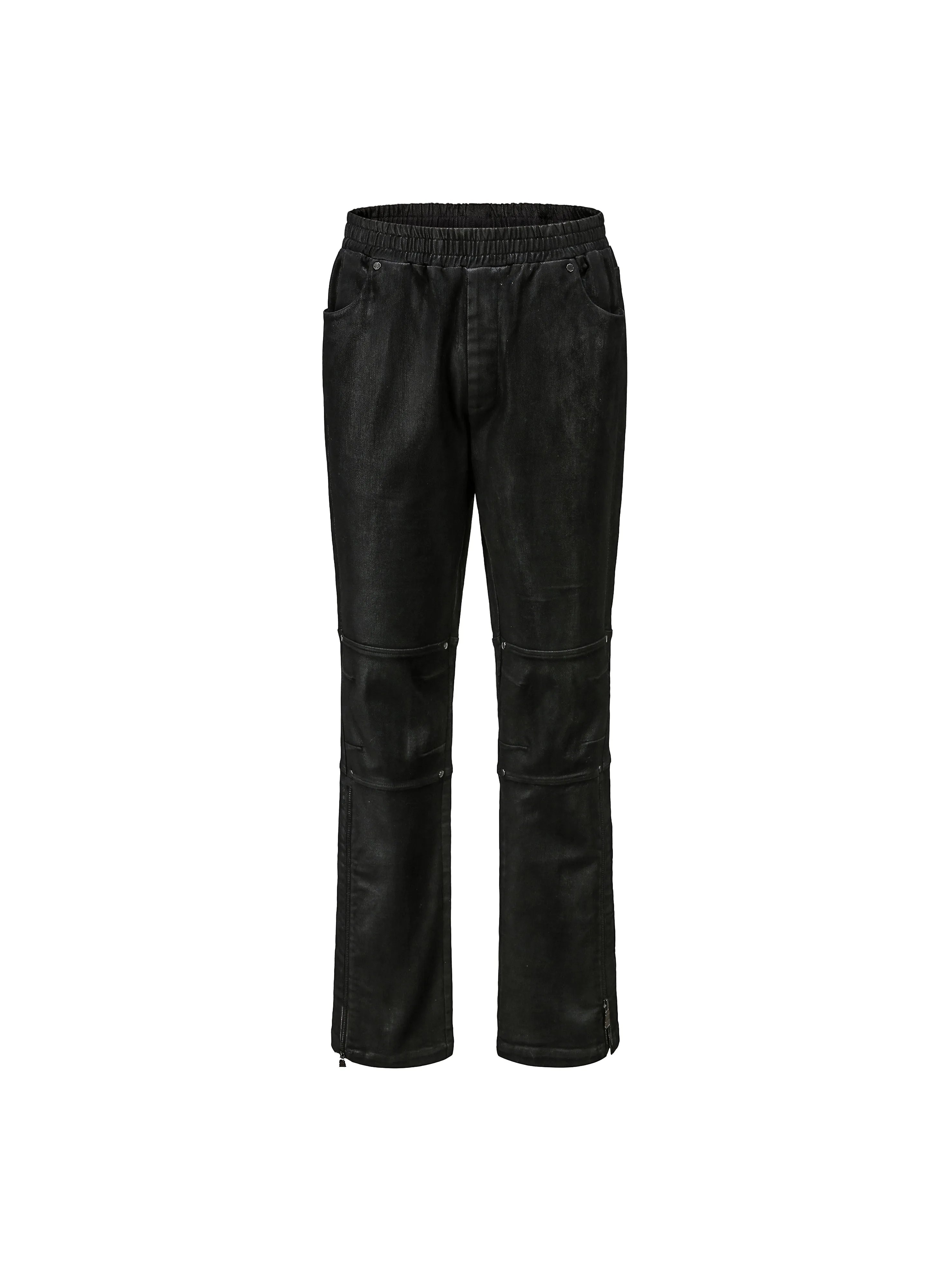 Waxed Flare Pants