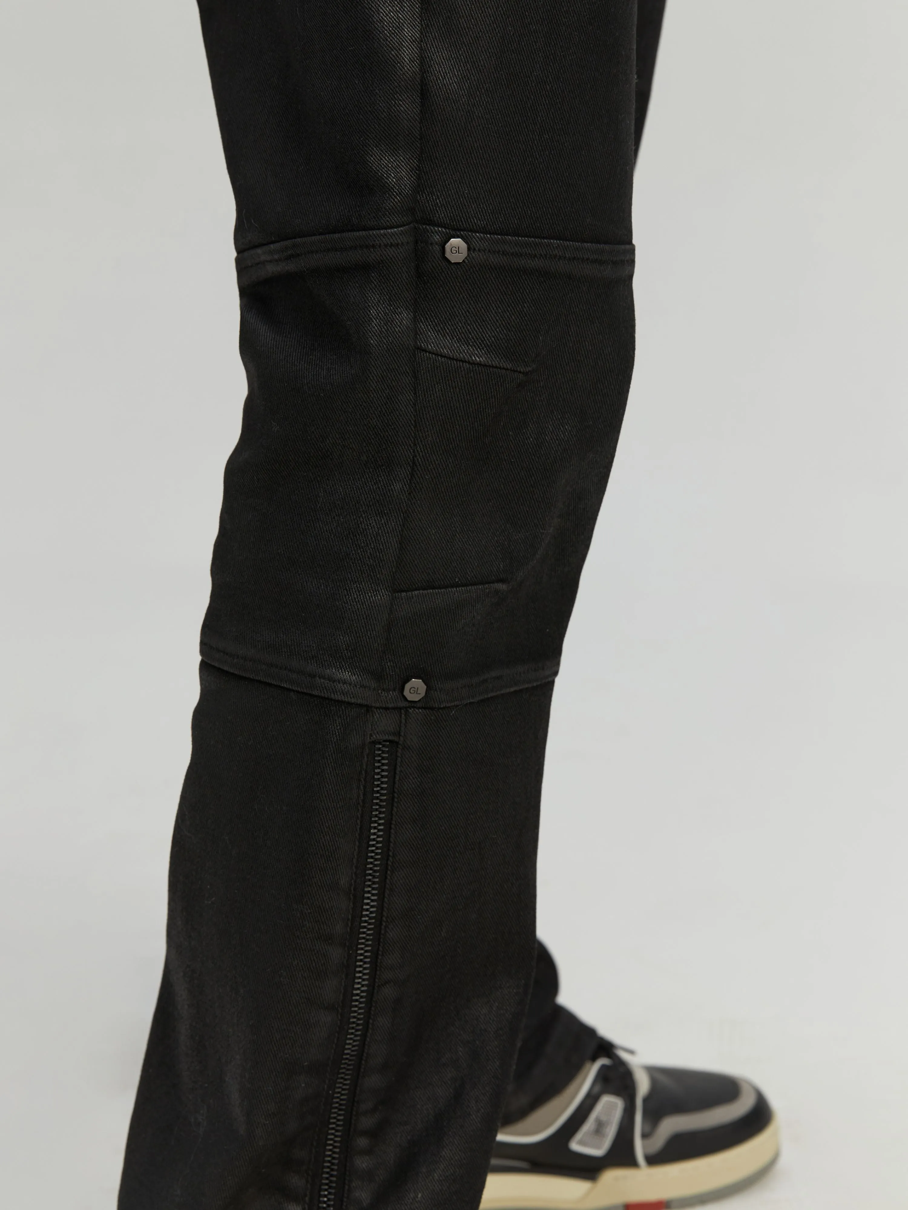 Waxed Flare Pants