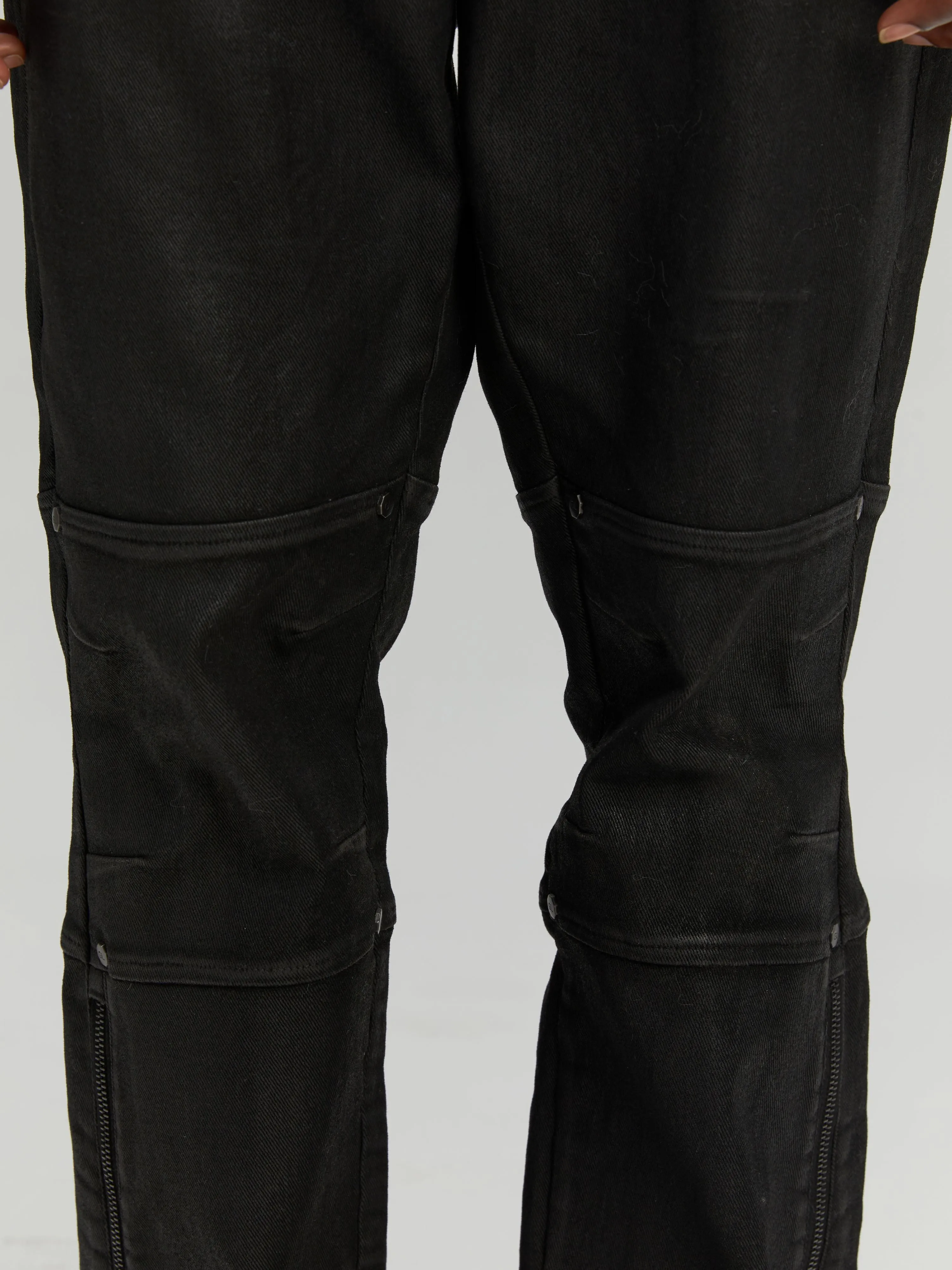 Waxed Flare Pants