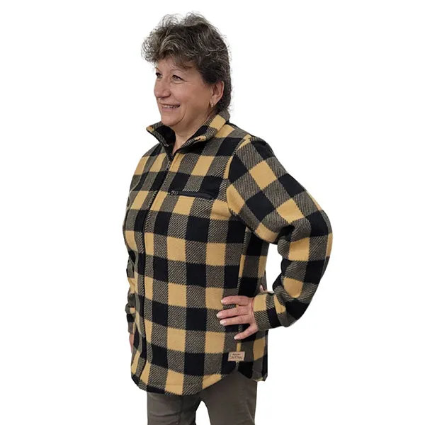 WOMEN'S CAMP JACKET BUFFALO CHECK TAN