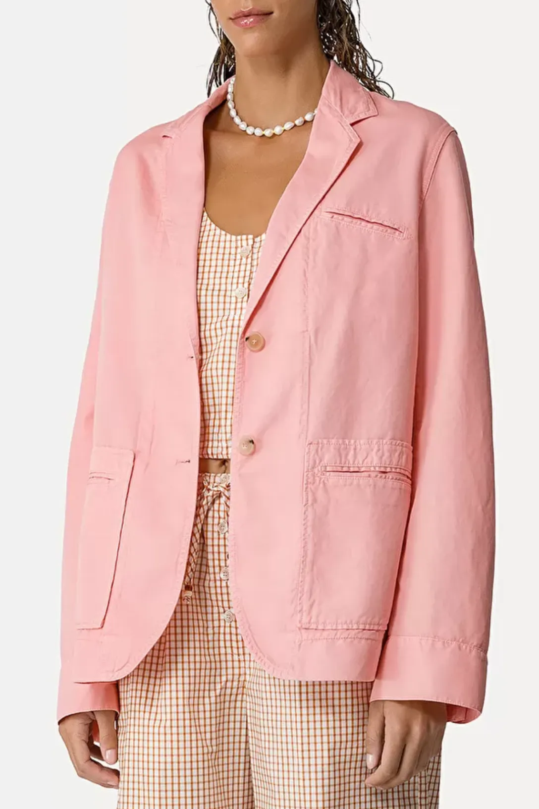 Workwear Jacket in Cotton Gabardine | Roseo