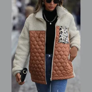 'Zephyra' Collarded Patchwork Jacket